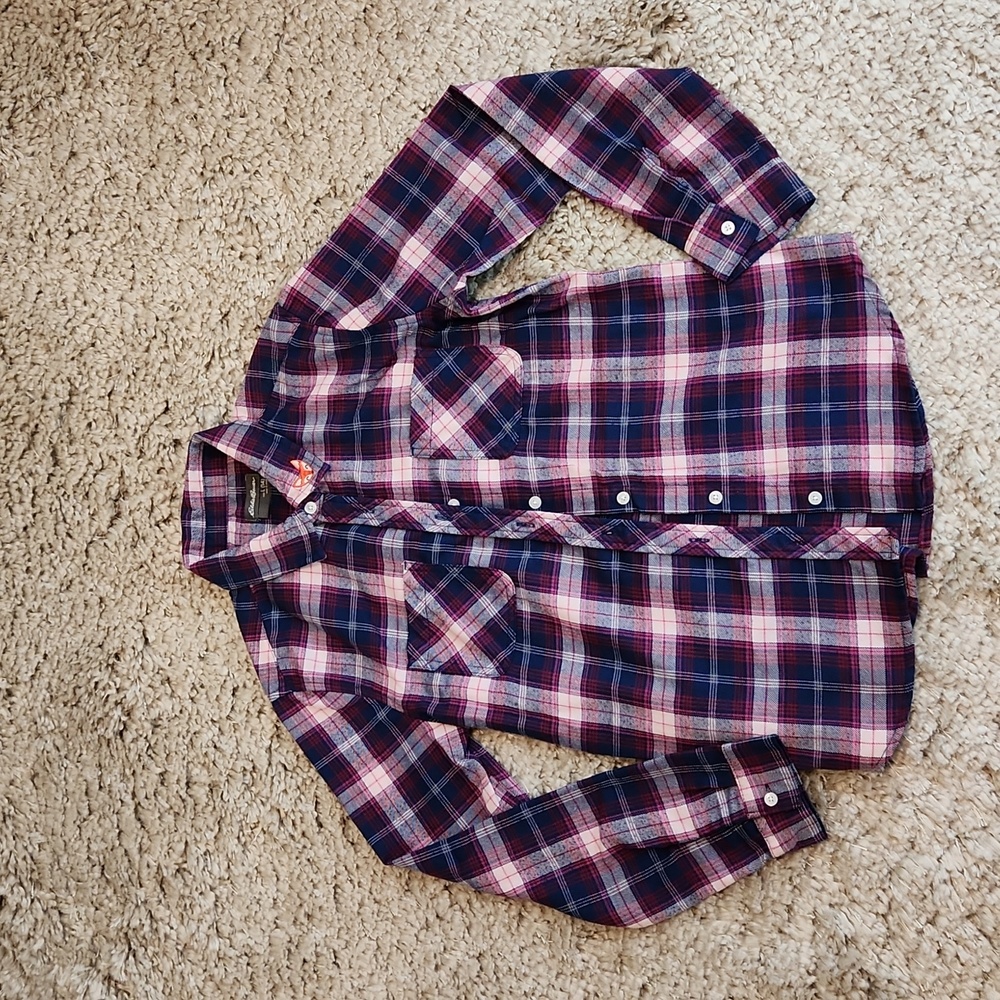 Eddie Bauer flannel shirt, size L 14